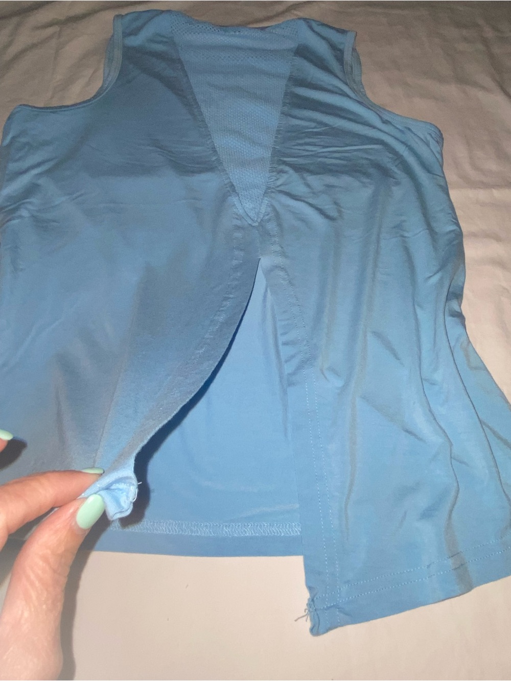 Athletic Works Light Blue DriWorks Racerback Tank - Picture 13 of 16